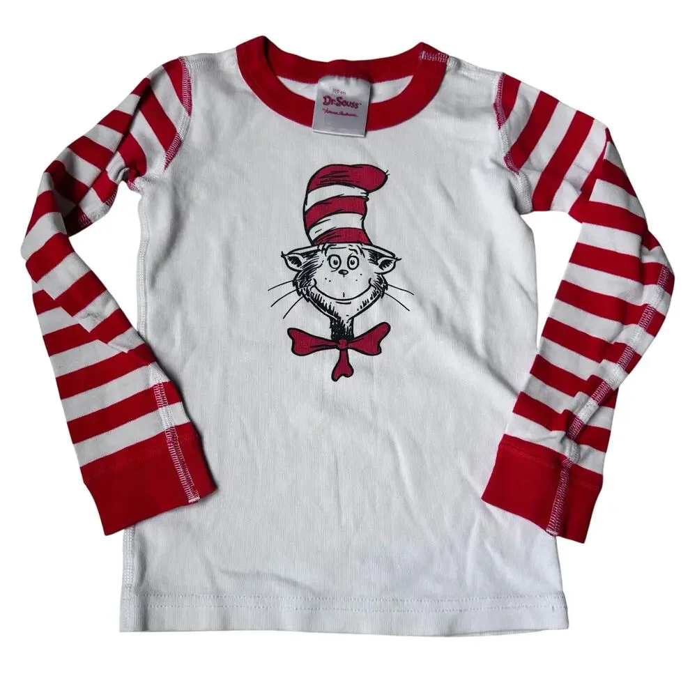 Hanna Andersson Dr. Seuss Cat in the Hat Pajama Top - 110